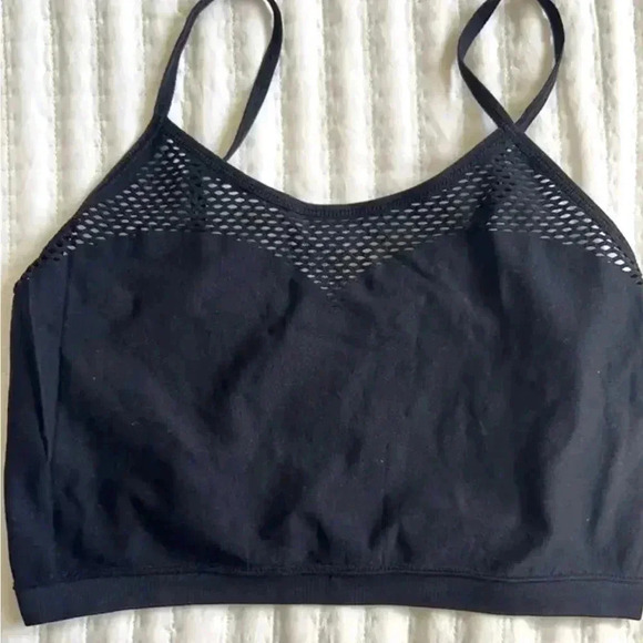 Fishnet Sports Bra - Breathable, Black (S) - Picture 1 of 3
